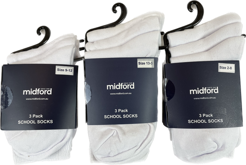 Socks-White 3 pack