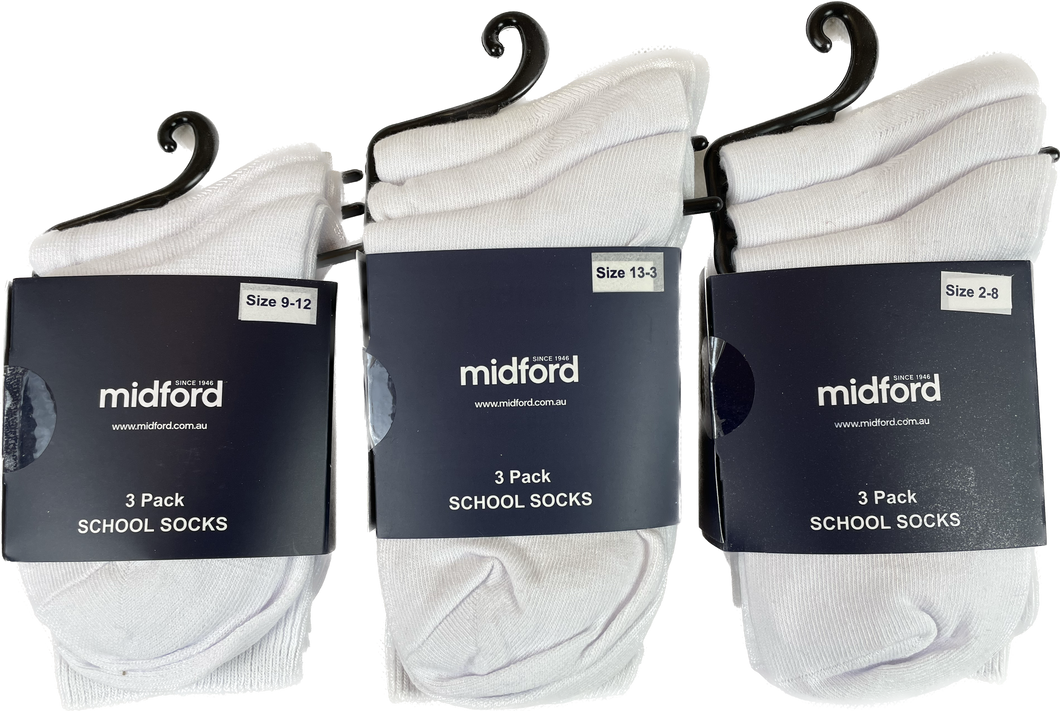 Socks-White 3 pack