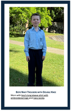 Load image into Gallery viewer, Boys Navy Trouser (double knee)